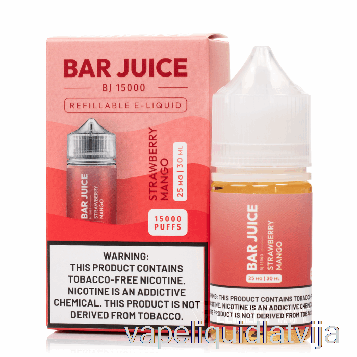 Zemeņu Mango - Batoniņu Sula - 30ml 25mg Vape šķidrums